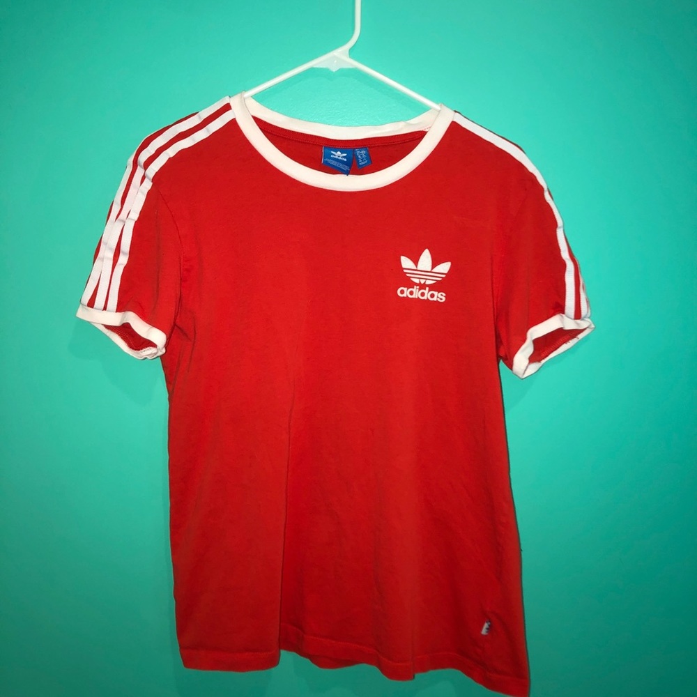 authentic red Adidas tee!
